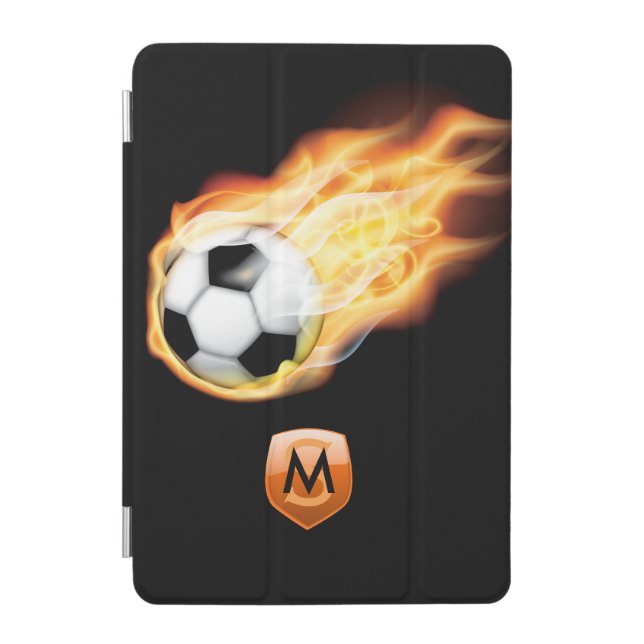 Soccer or Football Monogram iPad Mini Cover (Front)