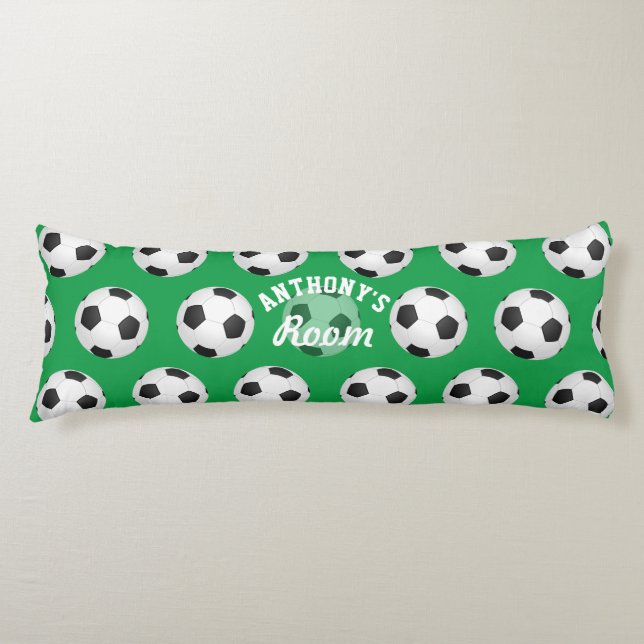 Soccer or Football personalized Body Pillow (Front)
