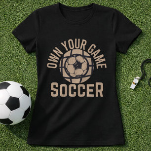 Soccer Own Your Game Net Ball Vintage Graphic T-Shirt