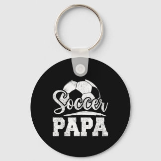 Soccer Papa Soccer Player Game Day Father's Day  Keychain
