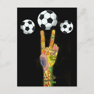 Soccer Party ! by SRF Invitation Postcard