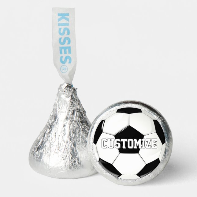 Soccer Party Custom Team Name or Text Hershey®'s Kisses® (Front)