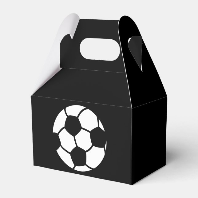 Soccer Party Favor Box, Birthday Favor Box (Front Side)