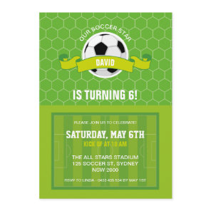 Soccer Party Invitation
