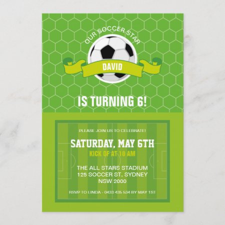 Soccer Party Invitation