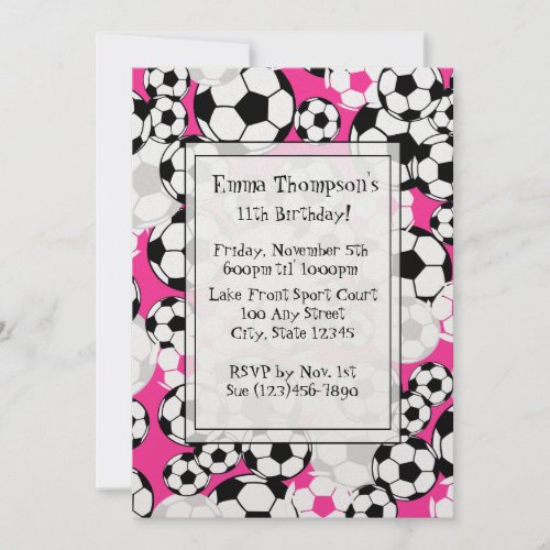 Soccer Party Invitation