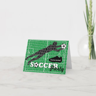 Soccer Party Invitation Card