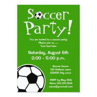 Soccer Party Invitations & Announcements  Zazzle