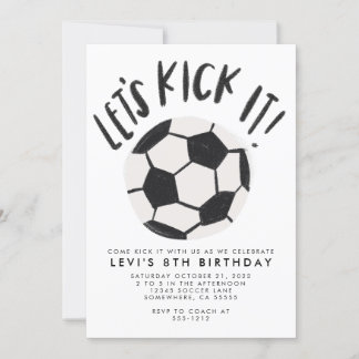 Soccer Party Invite