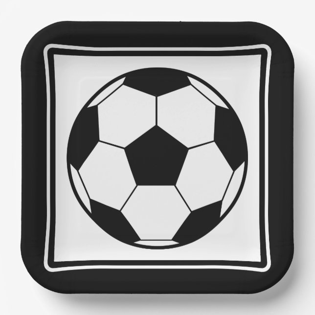 Soccer Party Paper Plates (Front)