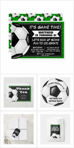 Soccer Party Paper Supplies & Printables