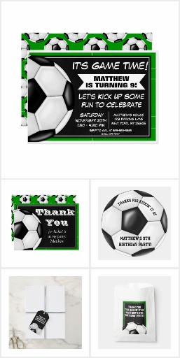 Soccer Party Paper Supplies & Printables
