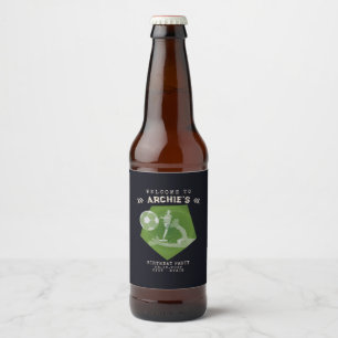 Soccer Party Sports Game Day Pitch Birthday Beer Bottle Label