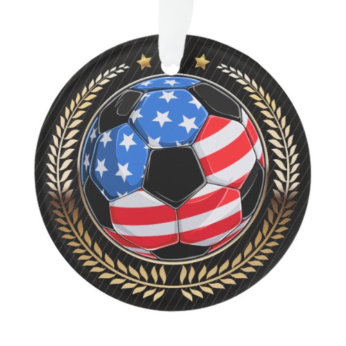 SOCCER PATRIOTIC  ORNAMENT