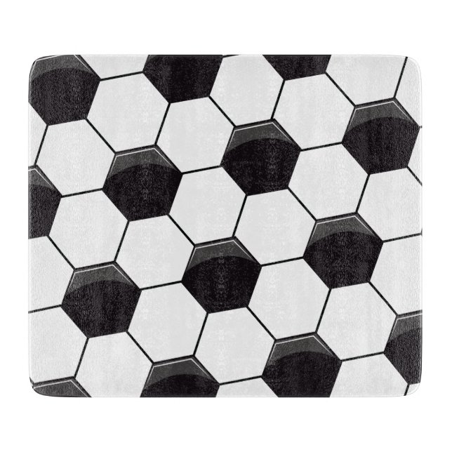 Soccer Pattern Cutting Board (Front)