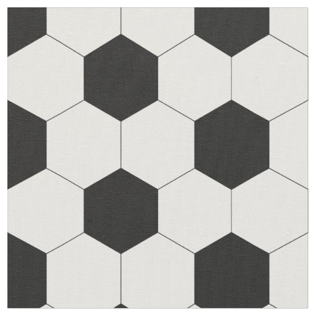 Soccer Pattern Fabric (Close Up)