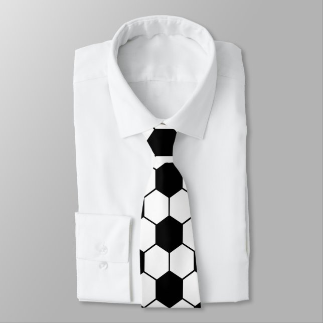 Soccer Pattern  Neck Tie (Tied)