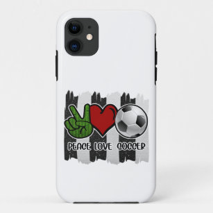 Soccer Peace and Love iPhone 11 Case