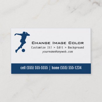 Soccer - Personal Business Card by Thats_My_Name at Zazzle