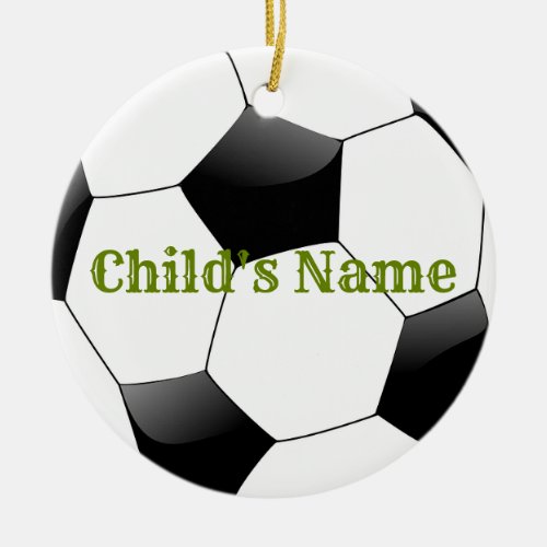 Soccer Personalized Christmas Ornament HAMbyWG