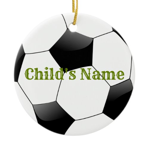 Soccer Personalized Christmas Ornament HAMbyWG