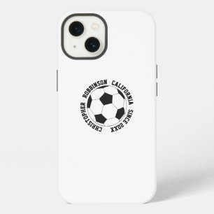 Soccer personalized iPhone 13 case