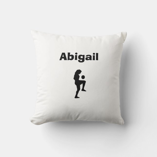 Soccer Personalized Pillow (female) (Front)