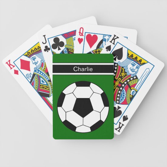 Soccer Personalized Playing Cards