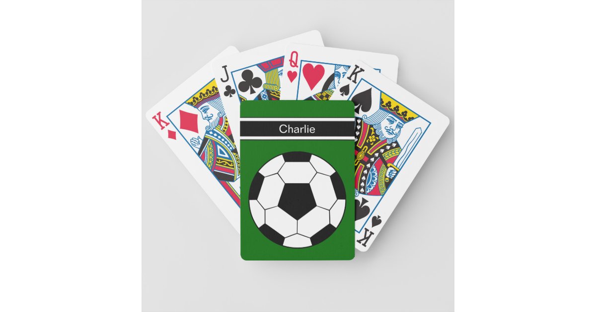Soccer Personalized Playing Cards | Zazzle.com