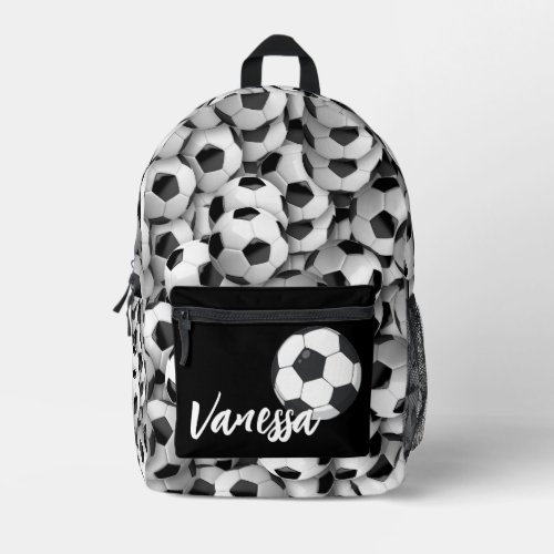 Soccer Personalized  Printed Backpack