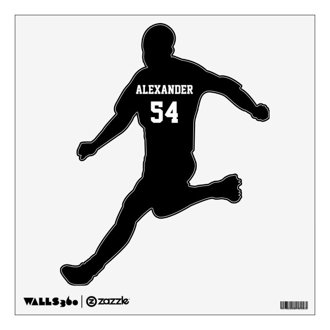 Soccer Personalized Wall Decal (Front)