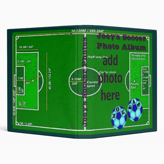 Soccer Photo Album Binder Zazzle