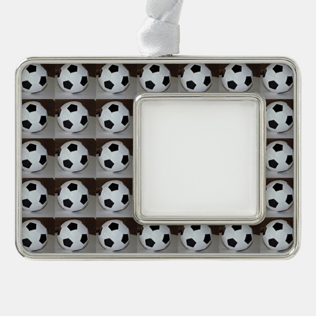 Soccer Photo Christmas Ornament (Front)