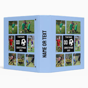 Soccer Photo Collage 3 Ring Binder