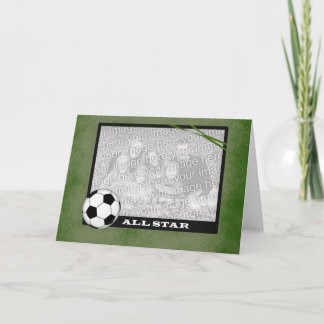Soccer Photo Frame Card
