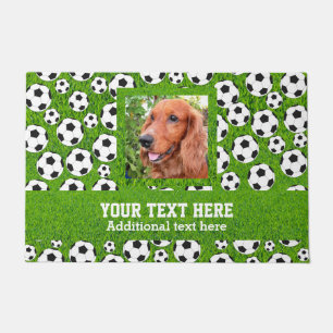 Soccer & photo template doormat