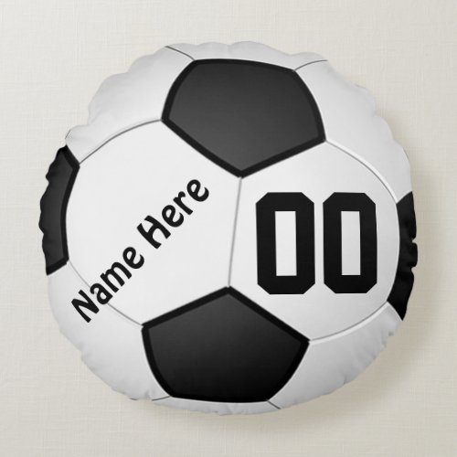 Soccer Pillows NAME NUMBER Your TEXT COLORS