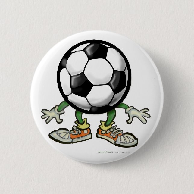 Soccer Pinback Button (Front)