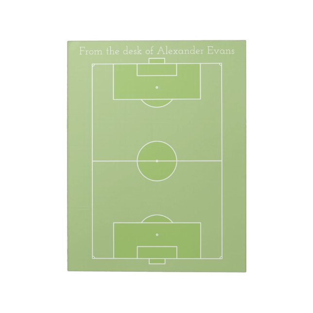 Soccer Pitch Notepad (Rotated)