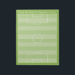 Soccer Pitch Notepad<br><div class="desc">For a coach,  player or die-hard fan.</div>