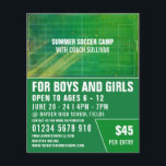 Soccer Pitch, Soccer Camp Advertising Flyer<br><div class="desc">Soccer Pitch,  Soccer Camp Advertising Flyers By The Business Card Store.</div>