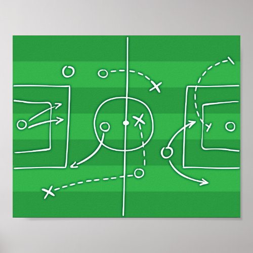 Soccer PLAYBOOK Sign Print