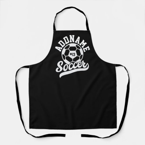 Soccer Player ADD NAME Football Team Personalized Apron
