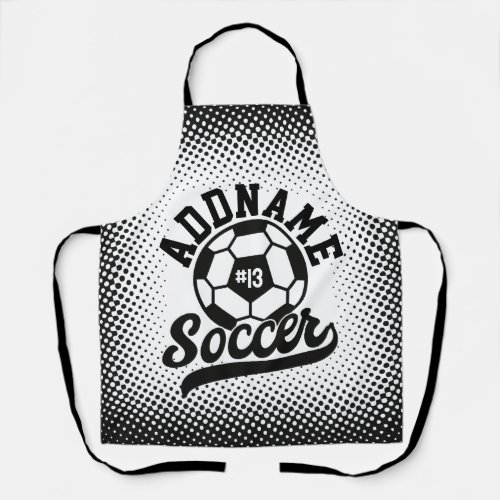 Soccer Player ADD NAME Football Team Personalized Apron