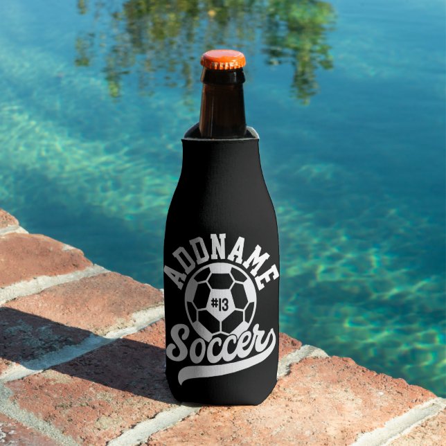 Soccer Player ADD NAME Football Team Personalized Bottle Cooler (In Situ Pool)