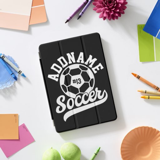 Soccer Player ADD NAME Football Team Personalized iPad Pro Cover
