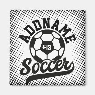 Soccer Player ADD NAME Football Team Personalized Magnet