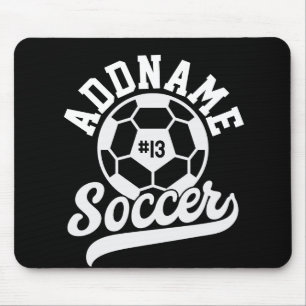 Soccer Player ADD NAME Football Team Personalized Mouse Pad