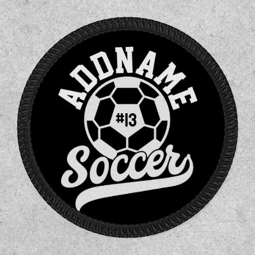 Soccer Player ADD NAME Football Team Personalized Patch