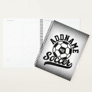 Soccer Player ADD NAME Football Team Personalized Planner